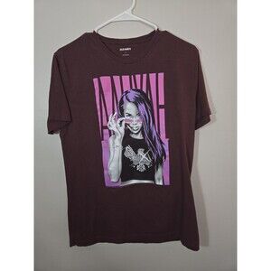 Old Navy Mens Plum L Aaliyah Graphic Design Collectors Tshirt Size S